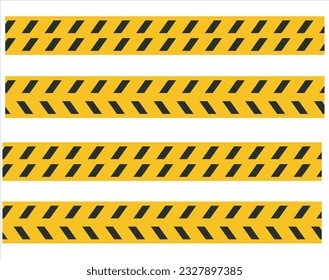 Vector Police line do not cross tape design