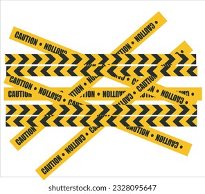 Vector Police line do not cross tape design