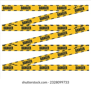 Vector Police line do not cross tape design