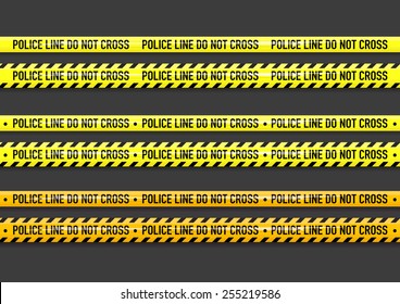 Vector Police Line Do Not Cross Tape Design 