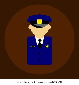 The vector of policeman