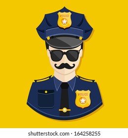 Vector Policeman Icon