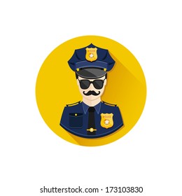 Vector Policeman Icon
