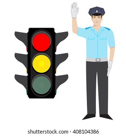 Traffic Police Hand Signals Images Stock Photos Vectors Shutterstock