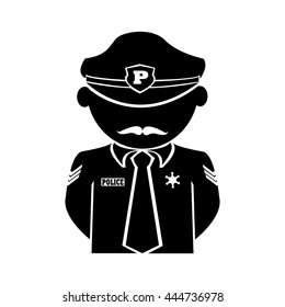 The vector of policeman.policeman icon vector