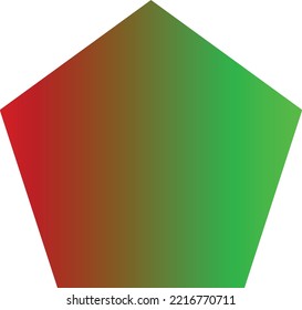 vector poligon gradient collor green and red design for lgbt support and shape design teamplate