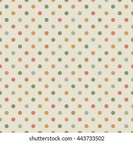 Vector polka dot background. Seamless colorful pattern.
