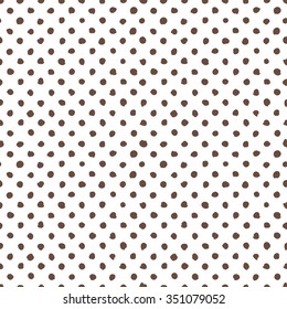 vector polka dot hand drawn hipster tiles pattern. Abstract scribble seamless monochrome pattern wallpaper or background