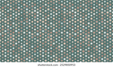 Vector polka dot pattern with abstract round shapes. Great for textile designs, seamless wallpapers, or trendy poster backgrounds with a minimalist geometric style.