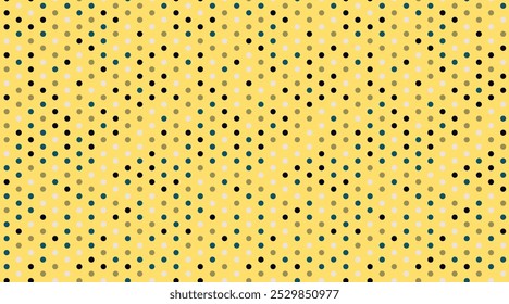 Vector polka dot pattern with abstract round shapes. Great for textile designs, seamless wallpapers, or trendy poster backgrounds with a minimalist geometric style.