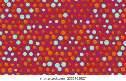 Vector polka dot pattern with abstract round shapes. Great for textile designs, seamless wallpapers, or trendy poster backgrounds with a minimalist geometric style.