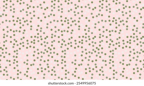 Vector polka dot pattern with abstract round shapes. Great for textile designs, seamless wallpapers, or trendy poster backgrounds with a minimalist geometric style.