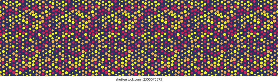 Vector polka dot pattern with abstract round shapes. Great for textile designs, seamless wallpapers, or trendy poster backgrounds with a minimalist geometric style.