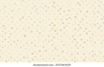 Vector polka dot pattern with abstract round shapes. Great for textile designs, seamless wallpapers, or trendy poster backgrounds with a minimalist geometric style.