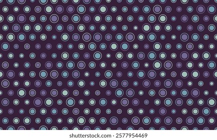 Vector polka dot pattern with abstract round shapes. Great for textile designs, seamless wallpapers, or trendy poster backgrounds with a minimalist geometric style.