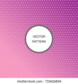 Vector polka dot pattern background with gradient