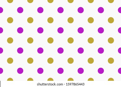 Vector Polka Dot Pattern design illustration for printing on paper, wallpaper, covers, textiles, fabrics, for decoration, decoupage, and other.