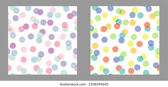 Vector polka dot seamless pattern, abstract background.