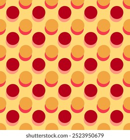 Vector - polka dot seamless pattern. Watercolor illustration.