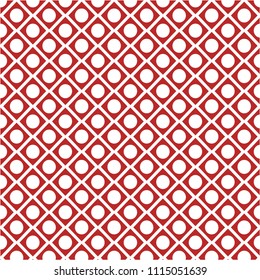 Vector polka dots pattern. Dots inside triangle background.