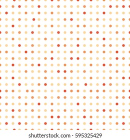 Vector polka dots seamless pattern.Repeating abstract background with circles
