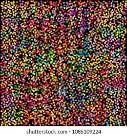 Vector polko dots, color mix background.