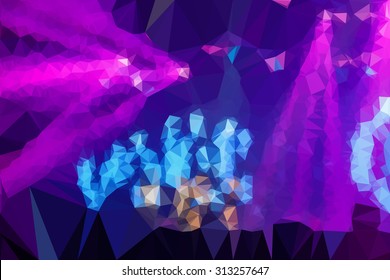Vector polygon Abstract background