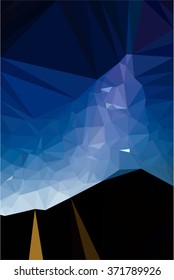 Vector polygon Abstract background
