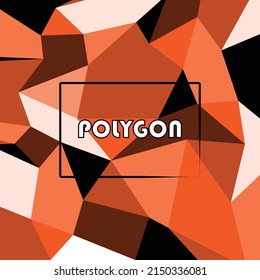 vector polygon abstract polygon geometric triangle background, brown black white