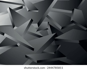 Vector Polígono Abstractas poligonal geométrico triángulo de fondo. Vector gris abstracto, triángulos de fondo.