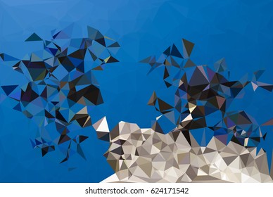 Vector Polygon Abstract Polygonal Geometric Triangle Background