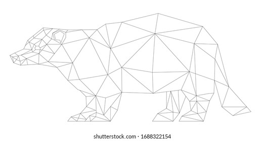 polígono vectorial arte de los animales