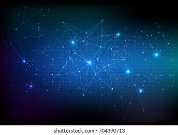vector polygon background abstract technology communication data Science