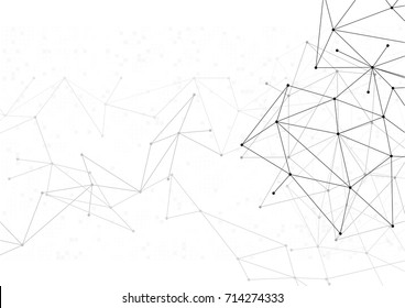 vector polygon background abstract technology communication data Science