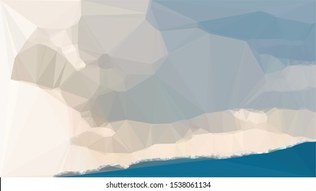 Vector Polygon Background - blue, white  gradient
