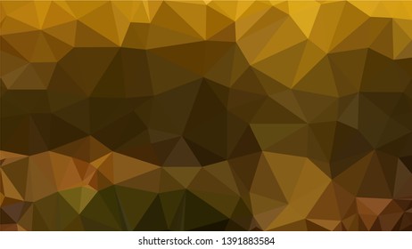 Vector Polygon Background - golden place gradient