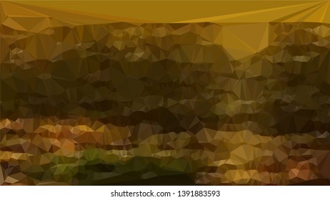 Vector Polygon Background - golden place gradient
