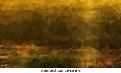 Vector Polygon Background - golden place gradient