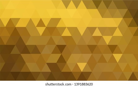 Vector Polygon Background - golden place gradient