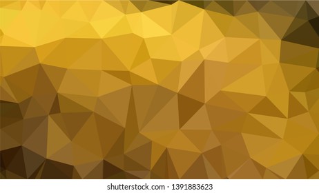 Vector Polygon Background - golden place gradient