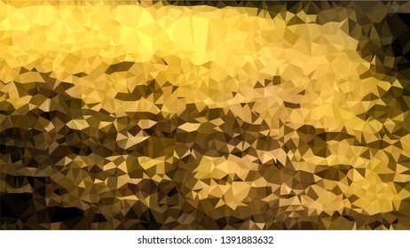 Vector Polygon Background - golden place gradient