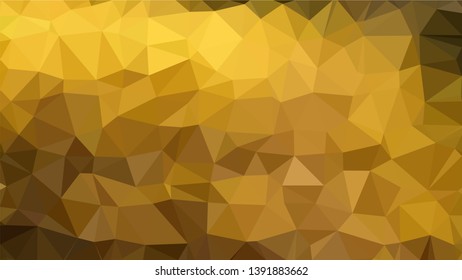 Vector Polygon Background - golden place gradient
