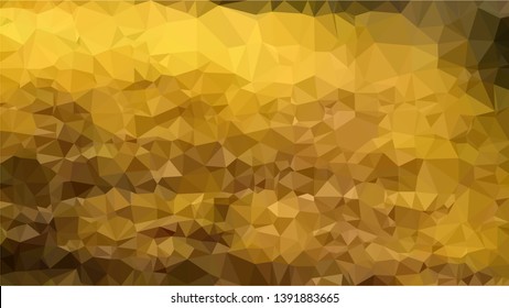 Vector Polygon Background - golden place gradient