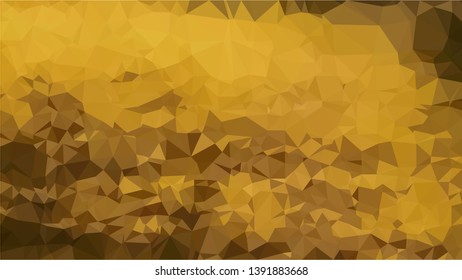 Vector Polygon Background - golden place gradient