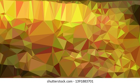 Vector Polygon Background - golden place gradient