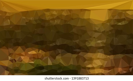 Vector Polygon Background - golden place gradient