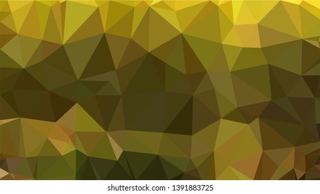 Vector Polygon Background - golden place gradient