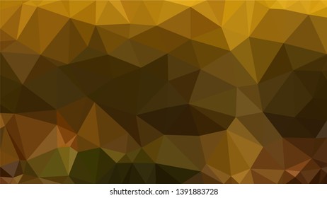 Vector Polygon Background - golden place gradient