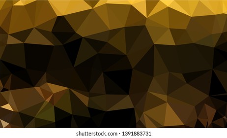 Vector Polygon Background - golden place gradient