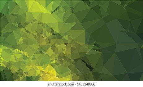Vector Polygon Background - green and yellow gradient
